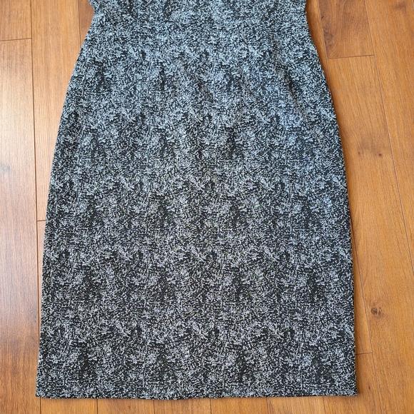 Betsey Johnson Black & Silver Shimmer Dress Sz 10 - Picture 4 of 14